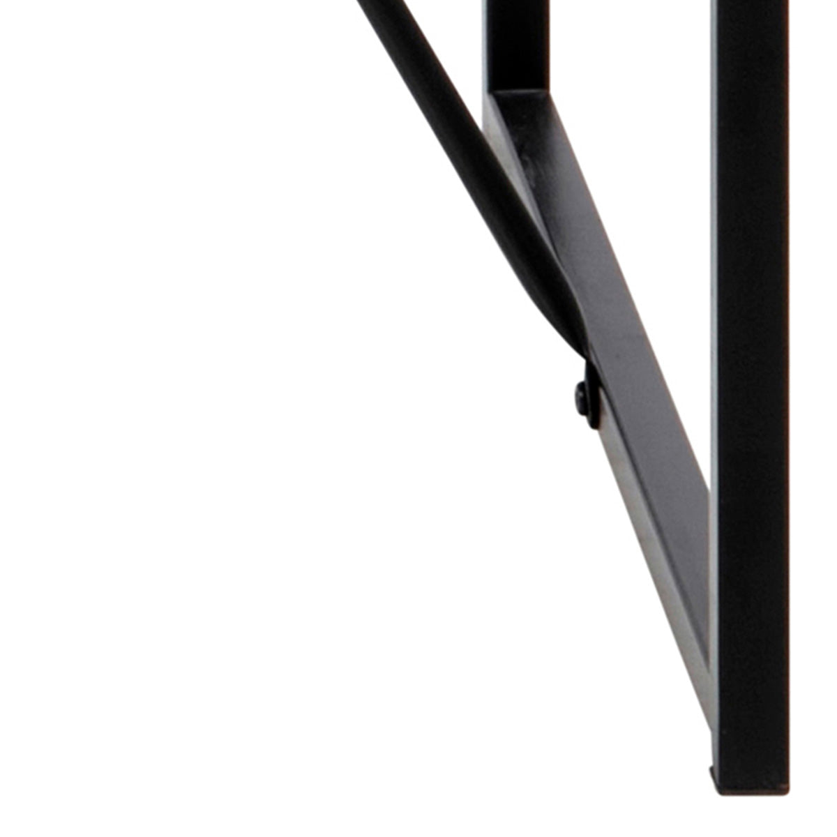 Wooden Bar Table With Black Metal Frame - Seaford