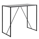 Wooden Bar Table With Black Metal Frame - Seaford