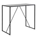 Wooden Bar Table With Black Metal Frame - Seaford