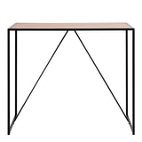 Wooden Bar Table With Black Metal Frame - Seaford