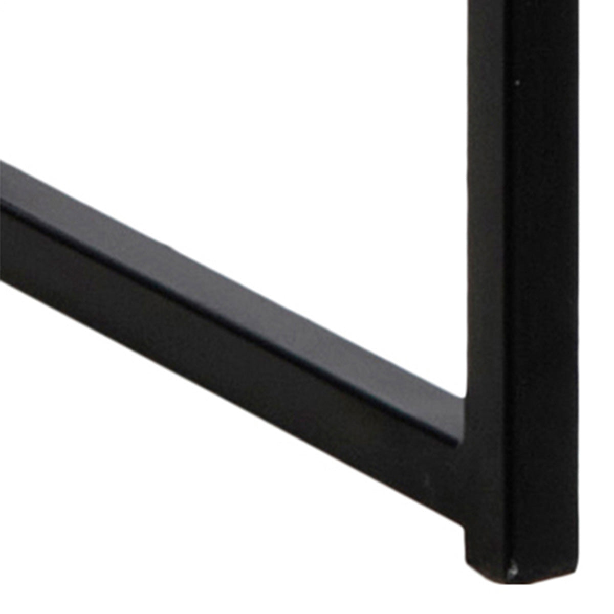 Wooden Bar Table With Black Metal Frame - Seaford