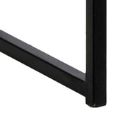Wooden Bar Table With Black Metal Frame - Seaford