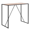 Wooden Bar Table With Black Metal Frame - Seaford