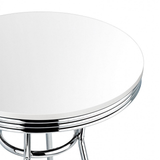 Wooden Bar Table Diner Poseur Retro Round - Ambley