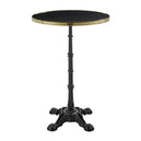 Wooden Bar Table for 2 People 60cm Wide Round - Parisian