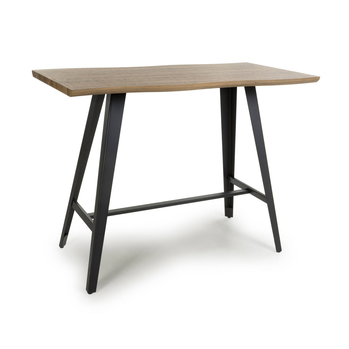Wooden Bar Table for 2 to 4 People Rectangular And Curved - Nassau