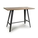 Wooden Bar Table for 2 to 4 People Rectangular And Curved - Nassau
