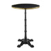 Wooden Bar Table for 4 People 70cm Wide Round - Parisian