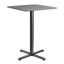 Wooden Bar Table for 4 People 70cm Wide Square - Enduratop