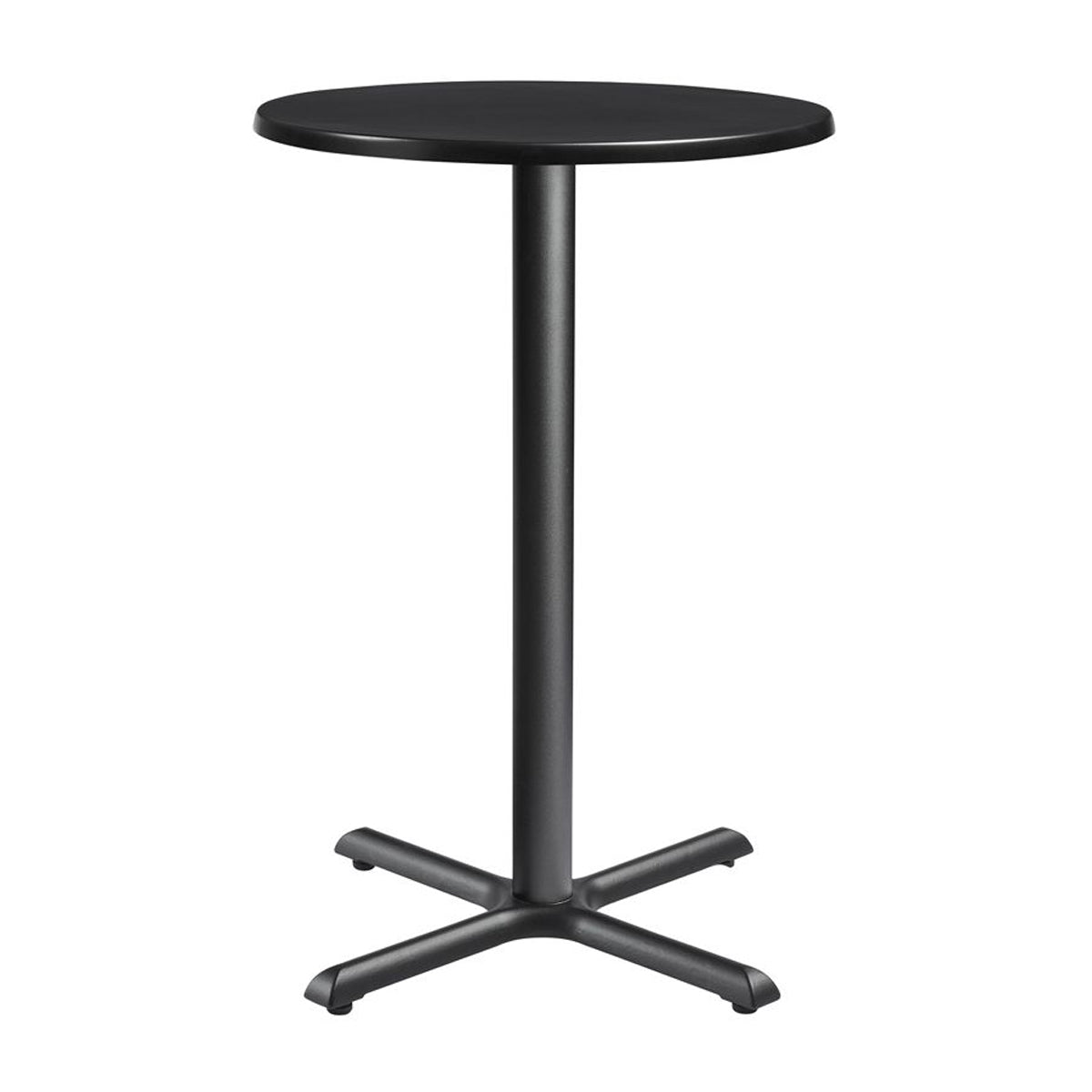 Wooden Bar Table for 4 People 80cm Wide Round - Enduratop