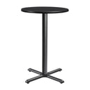 Wooden Bar Table for 4 People 80cm Wide Round - Enduratop