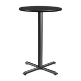 Wooden Bar Table for 4 People 80cm Wide Round - Enduratop