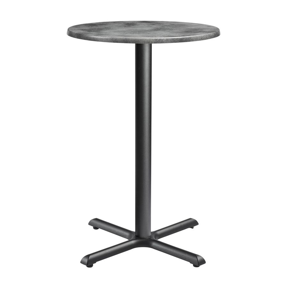Wooden Bar Table for 4 People 80cm Wide Round - Enduratop