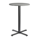 Wooden Bar Table for 4 People 80cm Wide Round - Enduratop