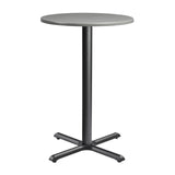 Wooden Bar Table for 4 People 80cm Wide Round - Enduratop