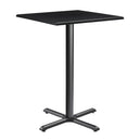 Wooden Bar Table for 4 People 80cm Wide Square - Enduratop