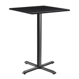 Wooden Bar Table for 4 People 80cm Wide Square - Enduratop