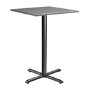 Wooden Bar Table for 4 People 80cm Wide Square - Enduratop