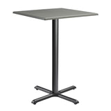 Wooden Bar Table for 4 People 80cm Wide Square - Enduratop