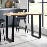 Wooden Bar Table for 4 People Rectangular - Brooklyn