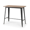 Wooden Bar Table for 4 People Rectangular - Grafton