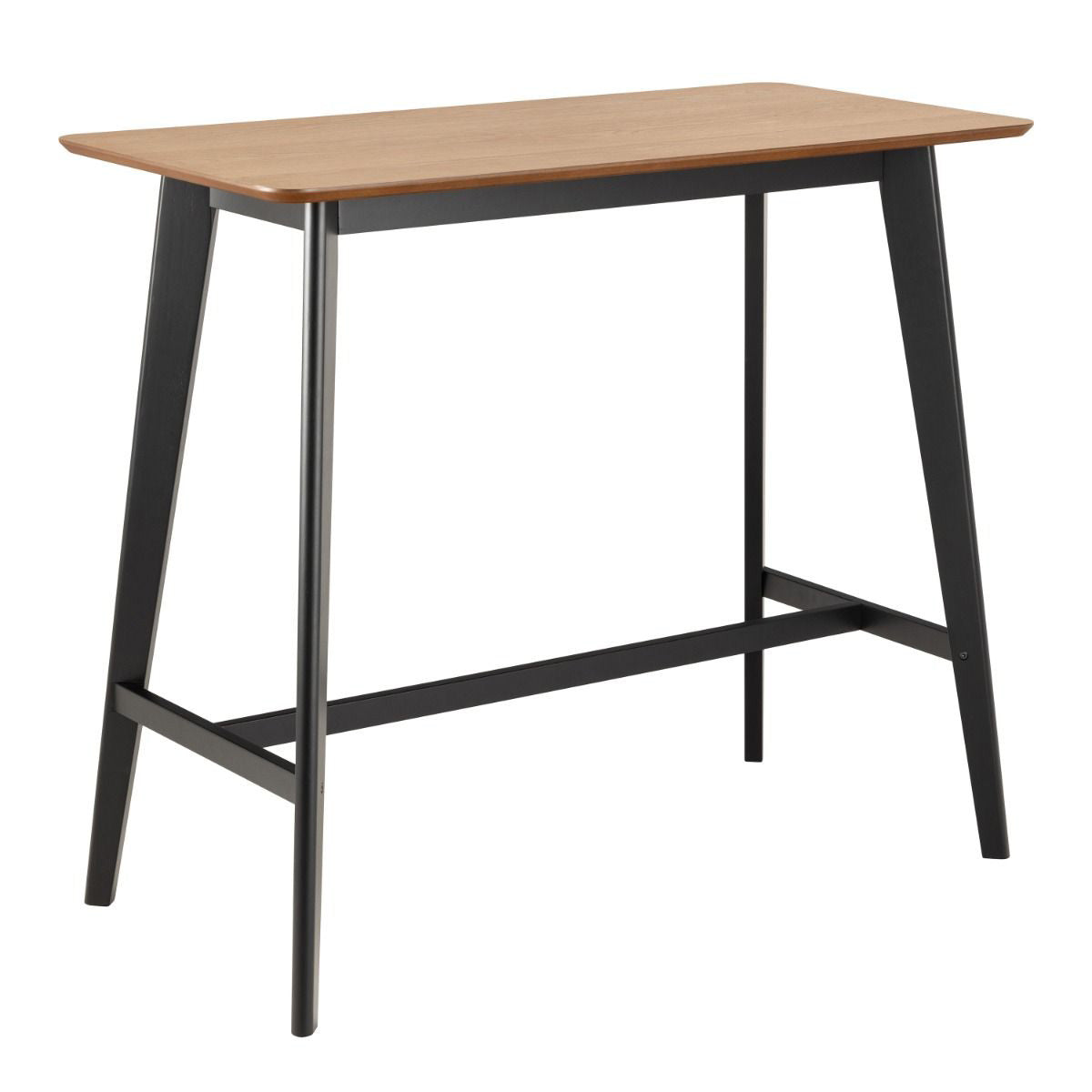 Wooden Bar Table Rectangular With 4 Roxby Bar Stools - Roxby