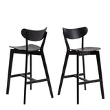 Wooden Bar Table Rectangular With 4 Roxby Bar Stools - Roxby