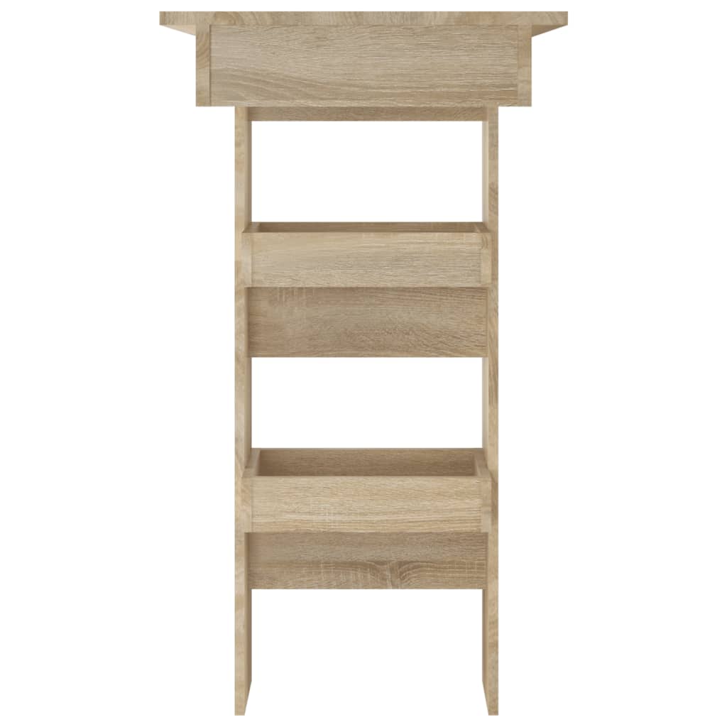 Wooden Bar Table Wall Hung With 2 Storage Compartments - Vantage Home