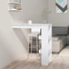 Wooden Bar Table Wall Hung With 2 Storage Compartments - Vantage Home