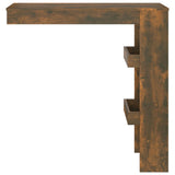 Wooden Bar Table Wall Hung With 2 Storage Compartments - Vantage Home