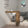 Wooden Bar Table Wall Hung With 2 Storage Compartments - Vantage Home