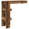 Wooden Bar Table Wall Hung With 2 Storage Compartments - Vantage Home