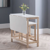 Wooden Bar Table With 2 Bar Stools - Bergen