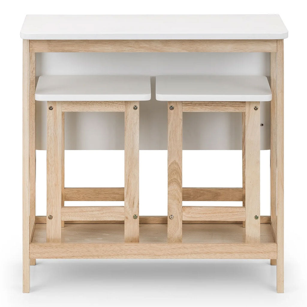 Wooden Bar Table With 2 Bar Stools - Bergen