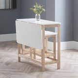 Wooden Bar Table With 2 Bar Stools - Bergen