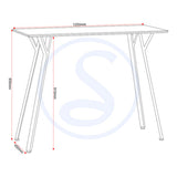 Wooden Bar Table With 2 Bar Stools - Quebec