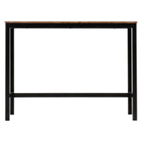 Wooden Bar Table With 2 Stools - Athens