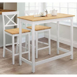Wooden Bar Table With 2 Stools - Marlow