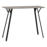 Wooden Bar Table With Metal Legs - Quebec