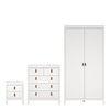 Wooden 3 Piece Bedroom Furniture Set With 2 Doors Wardrobe - Barcelona