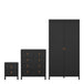 Wooden 3 Piece Bedroom Furniture Set With 2 Doors Wardrobe - Barcelona