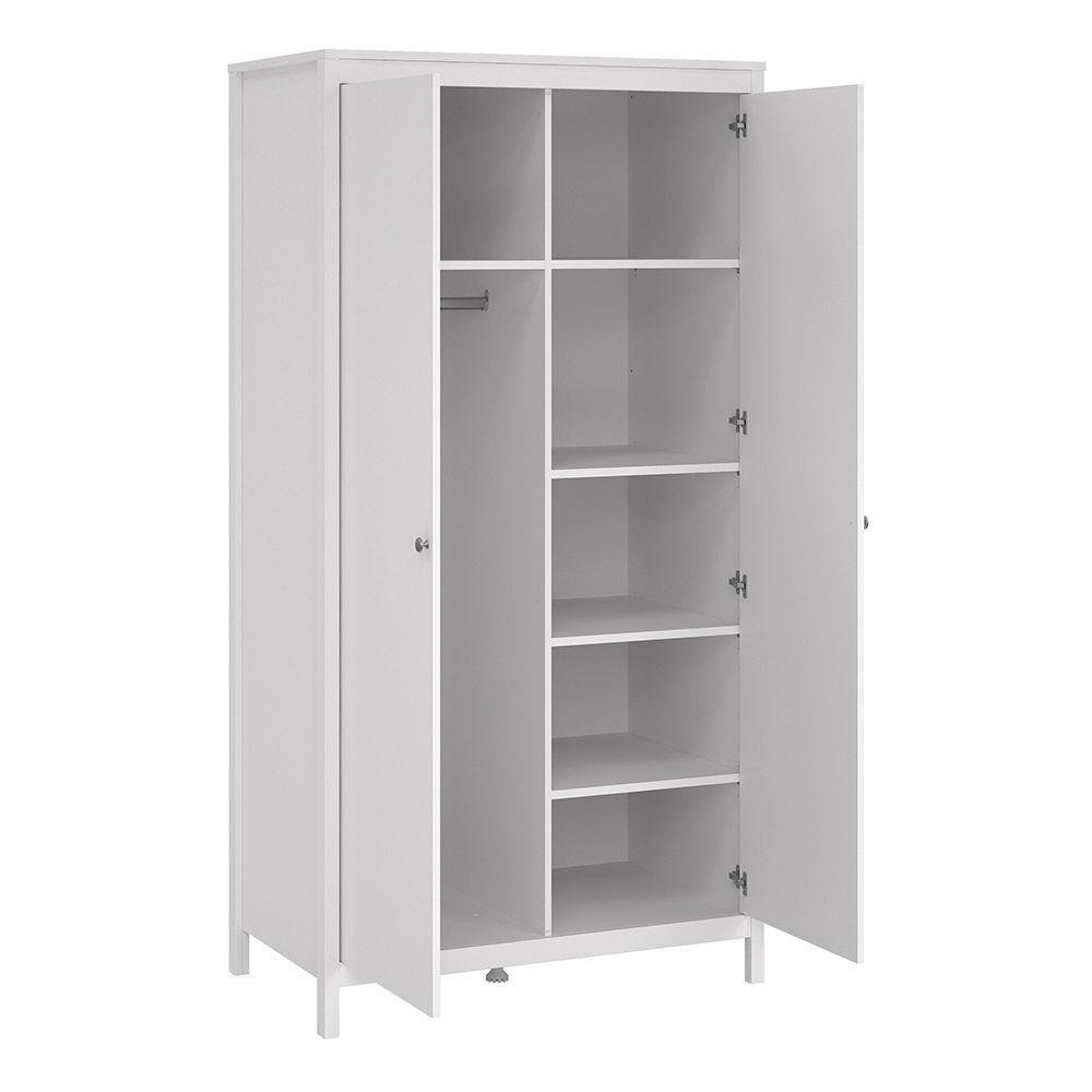 Wooden Bedroom Furniture Set With 2 Doors Wardrobe - Madrid