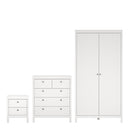 Wooden Bedroom Furniture Set With 2 Doors Wardrobe - Madrid