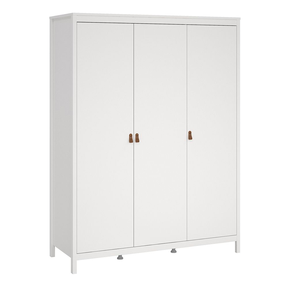 Wooden 3 Piece Bedroom Furniture Set With 3 Doors Wardrobe - Barcelona