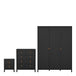 Wooden 3 Piece Bedroom Furniture Set With 3 Doors Wardrobe - Barcelona