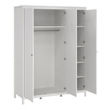 Wooden Bedroom Furniture Set With 3 Doors Wardrobe - Madrid