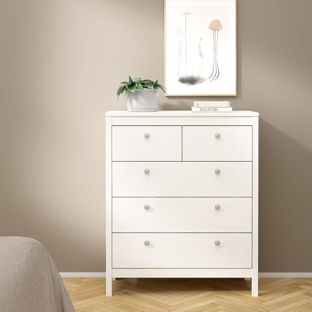 Wooden Bedroom Furniture Set With 3 Doors Wardrobe - Madrid