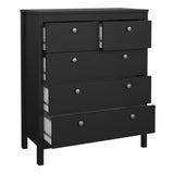 Wooden Bedroom Furniture Set With 3 Doors Wardrobe - Madrid