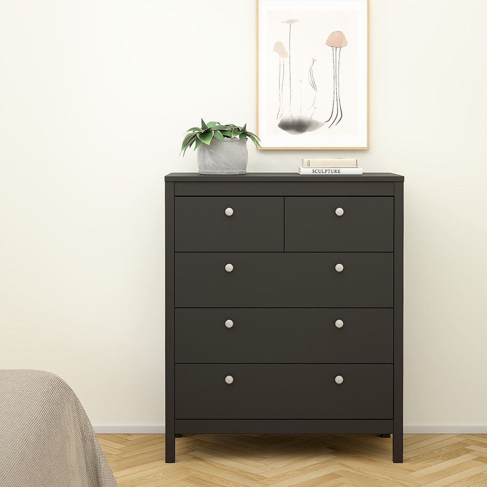 Wooden Bedroom Furniture Set With 3 Doors Wardrobe - Madrid