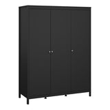 Wooden Bedroom Furniture Set With 3 Doors Wardrobe - Madrid